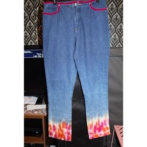 Stylish Blue and Multicolor Women's Jeans